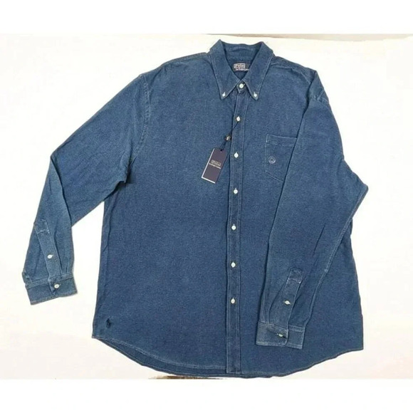 Polo Ralph Lauren Men's Cotton Chambray Button-Down Shirt Size XXL (MSRP $168) - Picture 5 of 9